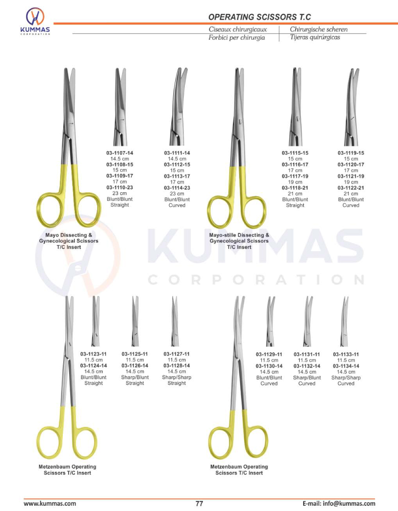 Operating Scissors T.C