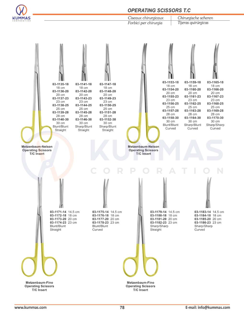 Operating Scissors T.C