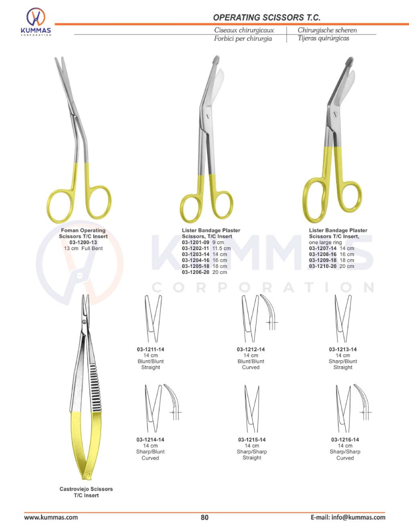 Operating Scissors T.C