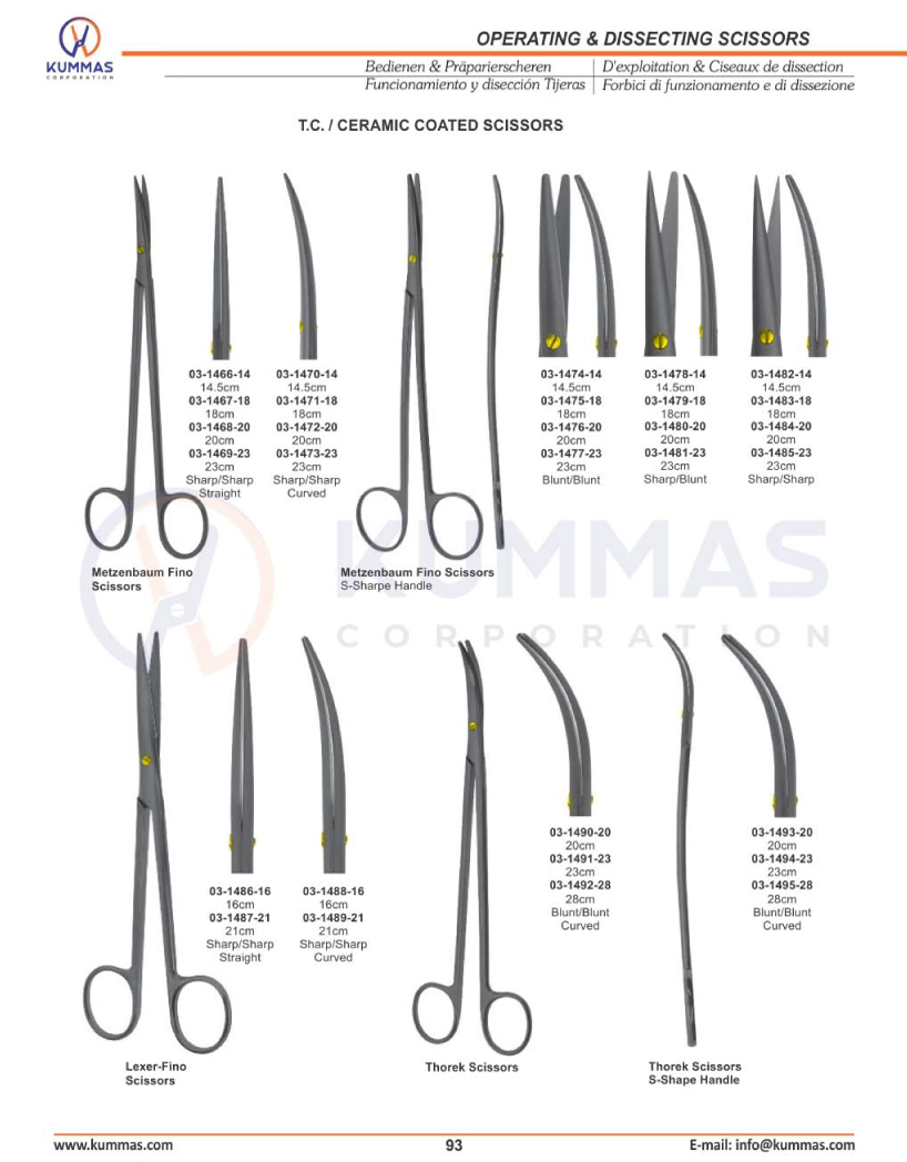 Operating & Dissecting Scissors