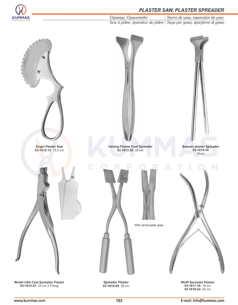 Plaster Saw, Plaster Spreader