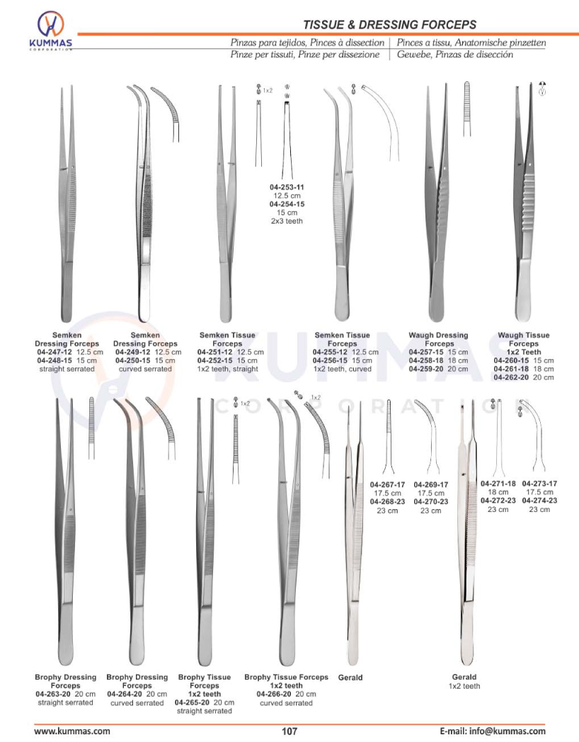 Tissue & Dressing Forceps