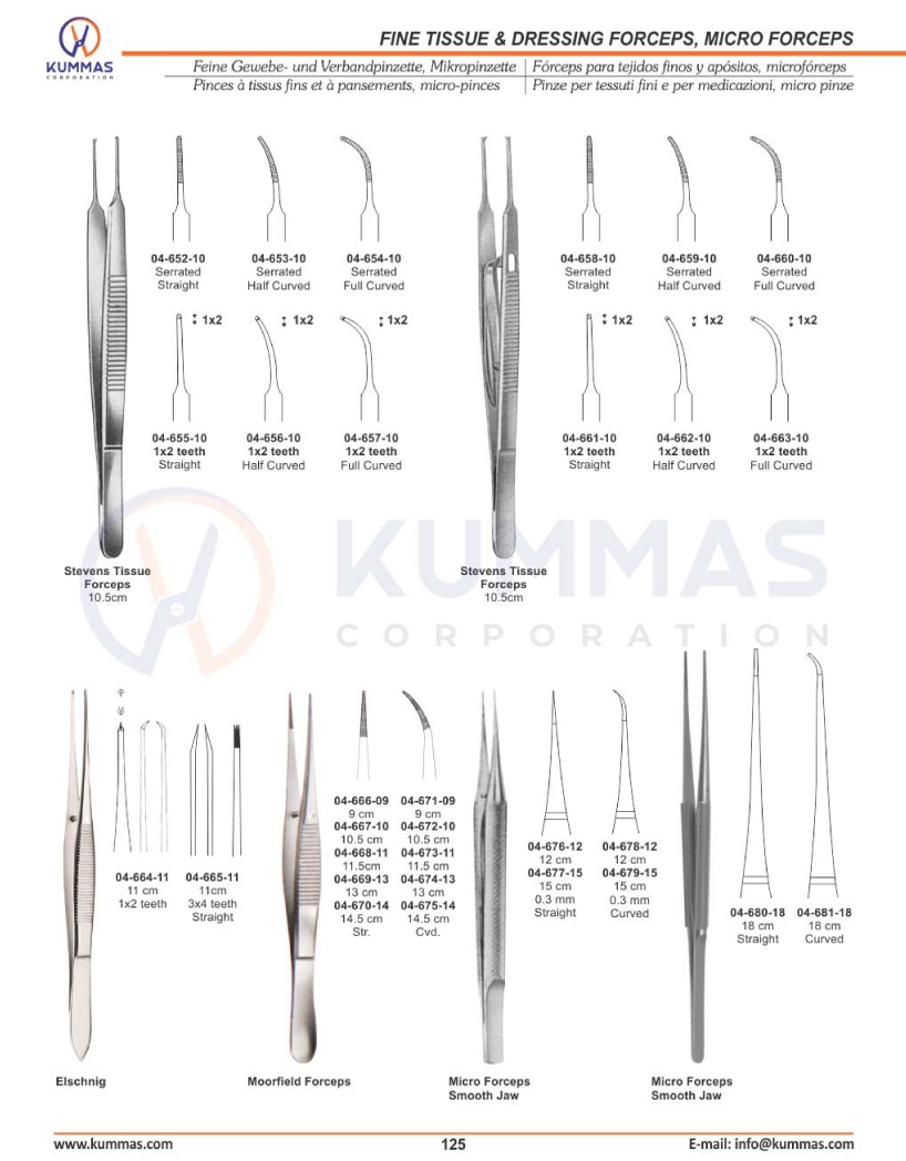 Fine Tissue & Dressing Forceps, Micro Forceps