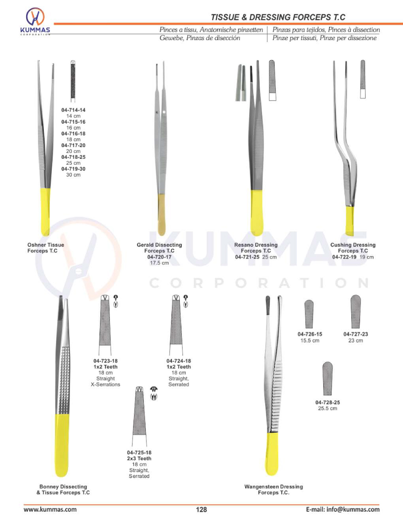 Tissue & Dressing Forceps Tc