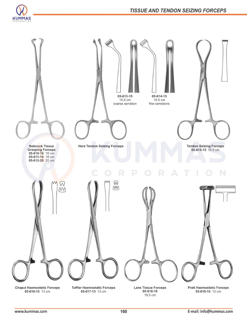 Tissue & Tendon Seizing Forceps