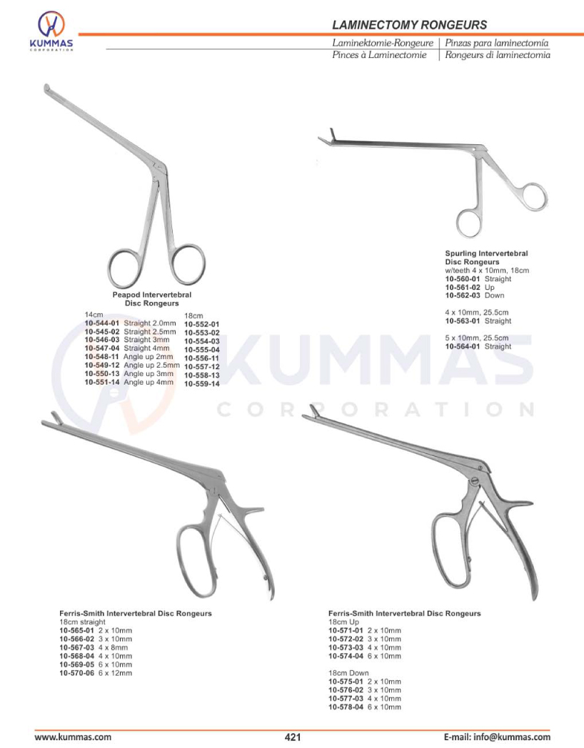 Laminectomy Rongeurs