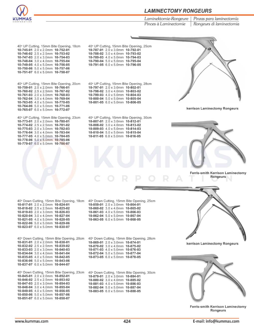 Laminectomy Rongeurs