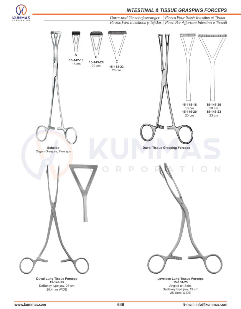 Intestinal & Tissue Grasping Forceps
