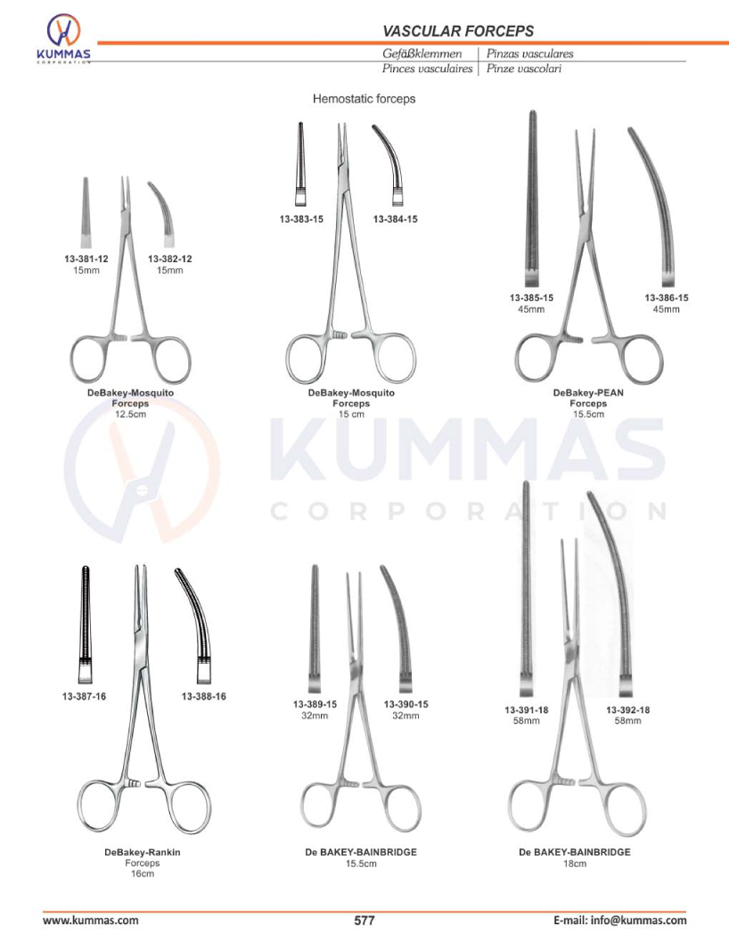 Vascular Forceps