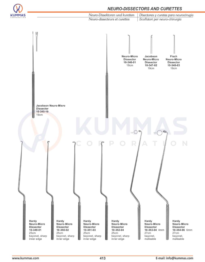 Neuro Dissector & Curettes