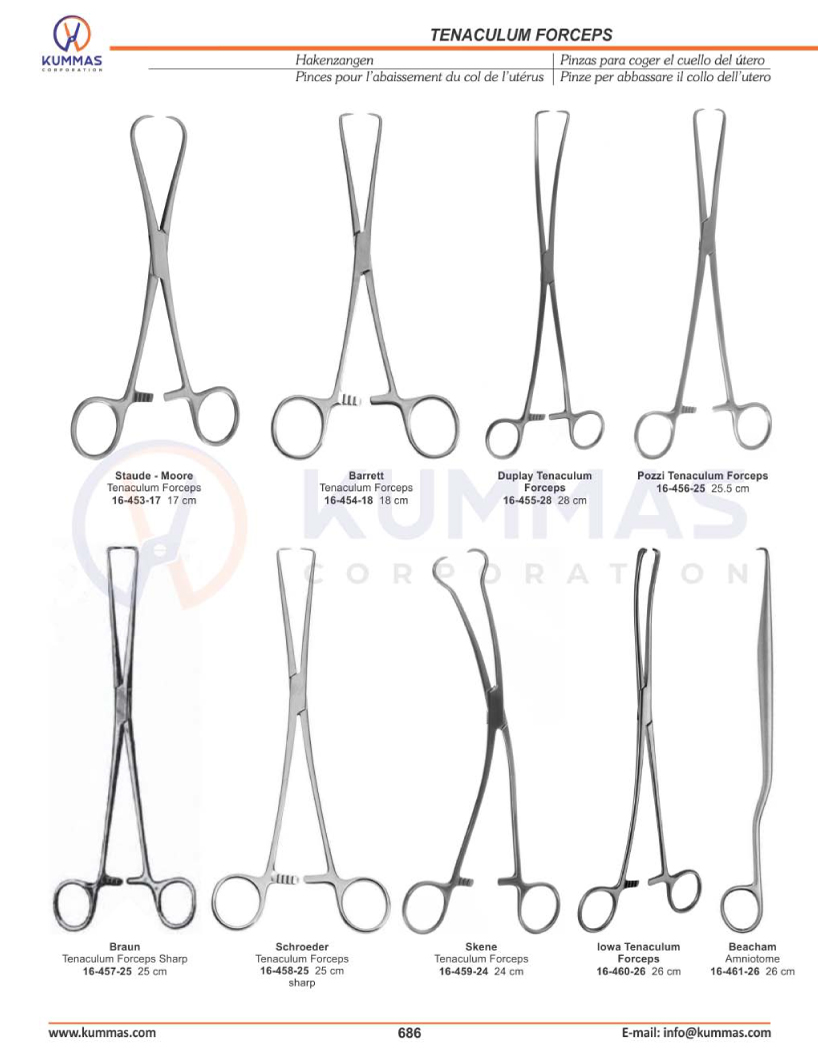 Tenaculum Forceps