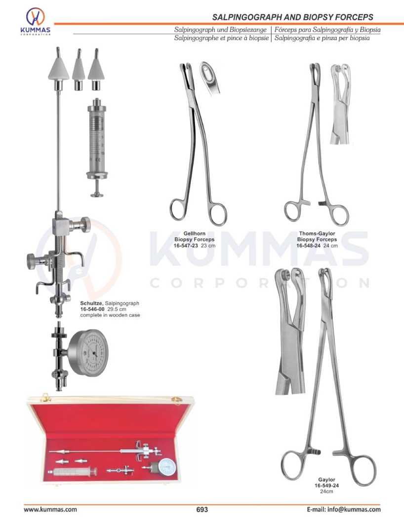 Salpingograph & Biopsy Forceps